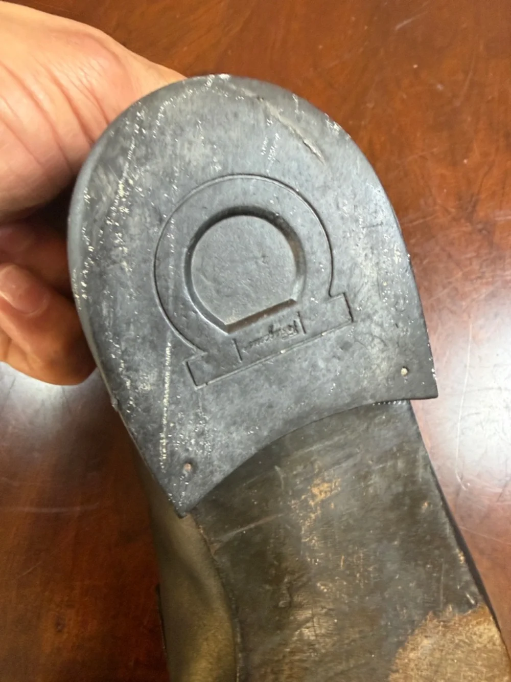 Salvatore Ferragamo‎ Black Leather Horsebit Slip-On Loafers
